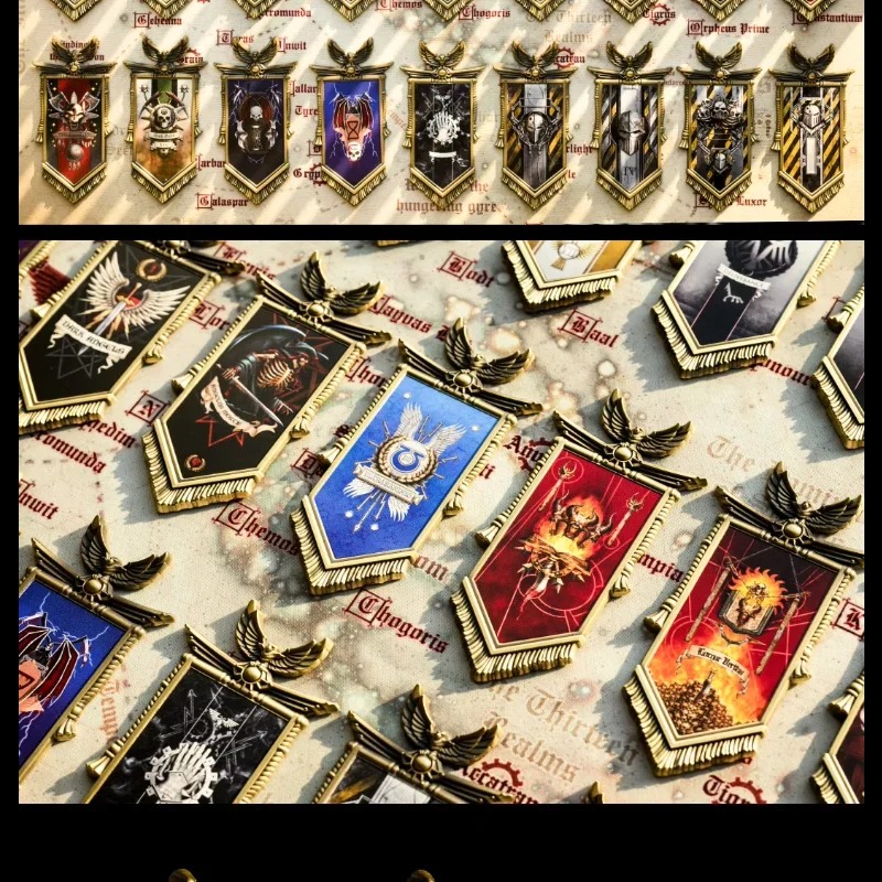 Board Game Warhammer 40K - Warhammer Starforged Spiel-Zubehör Kühlschrankmagnet Space Marines