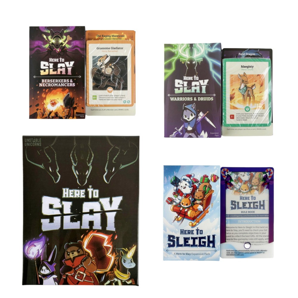 Board Game Here To Slay - Hier zu töten, englische Version des