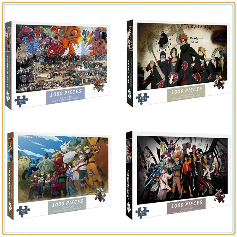 Board Game Template - Anime NARUTO Kartenform 1000 Puzzles für