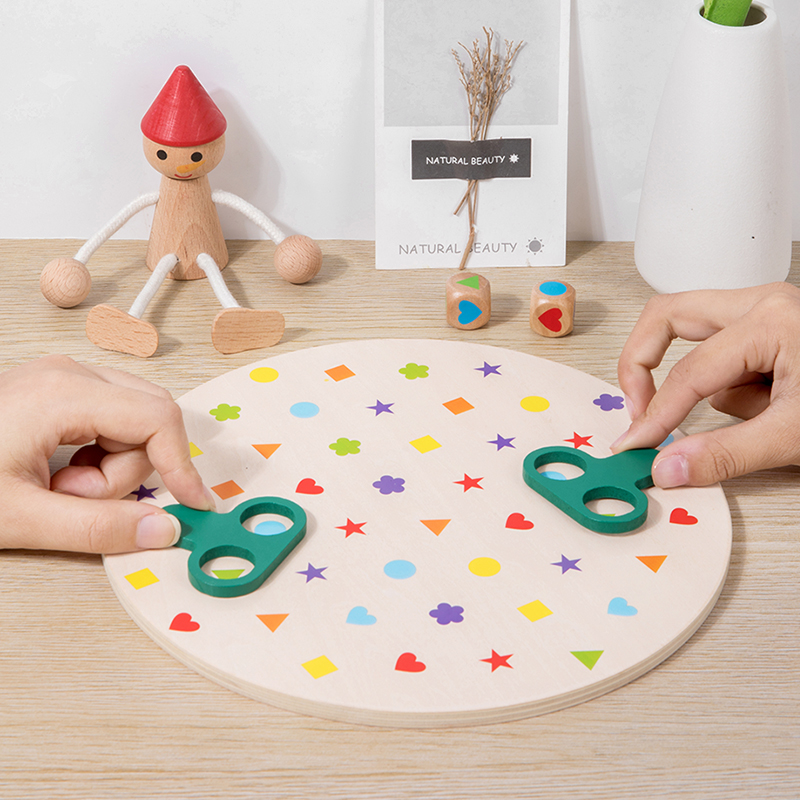 Board Game Design - Montessori Matching Spielbrett Farben und Formen