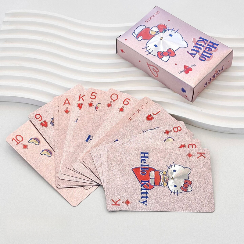 Board Game Design - Die wasserfeste HelloKitty-Spielkartenreihe hat ein niedliches