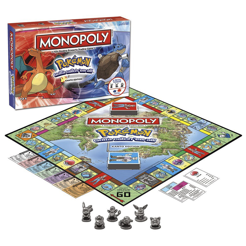 Board Game Monopoli - MONOPOLY Pokemon Brettspielkarten Pikachus Charizard Blastoise