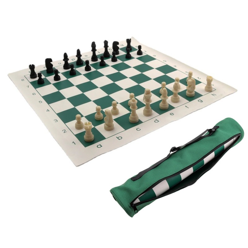 Board Game Yearbook - Outdoor-Reise-Schachspiel aus PU-Leder, Faltbares Brettspiel, Interaktives
