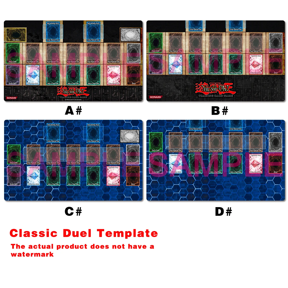 Board Game Template - YuGiOh Klassische Matte, Brettspiel, Duell-Vorlage, TCG,