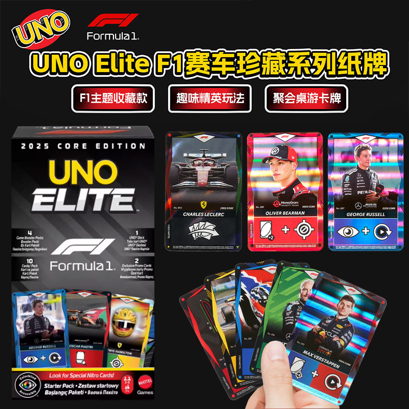 Board Game Design - UNO Elite HotWheels F1 Racing Sammleredition