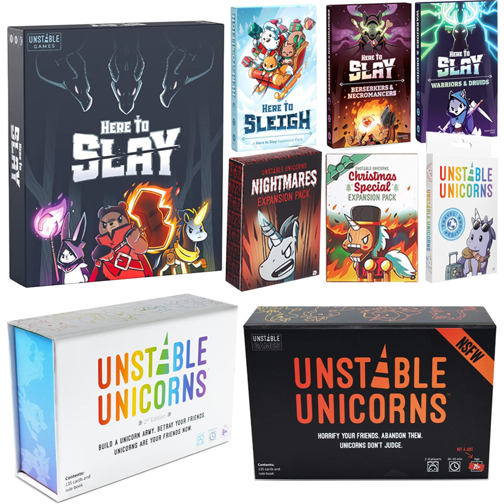 Board Game Here To Slay - Einhorn hier zu töten, um hier