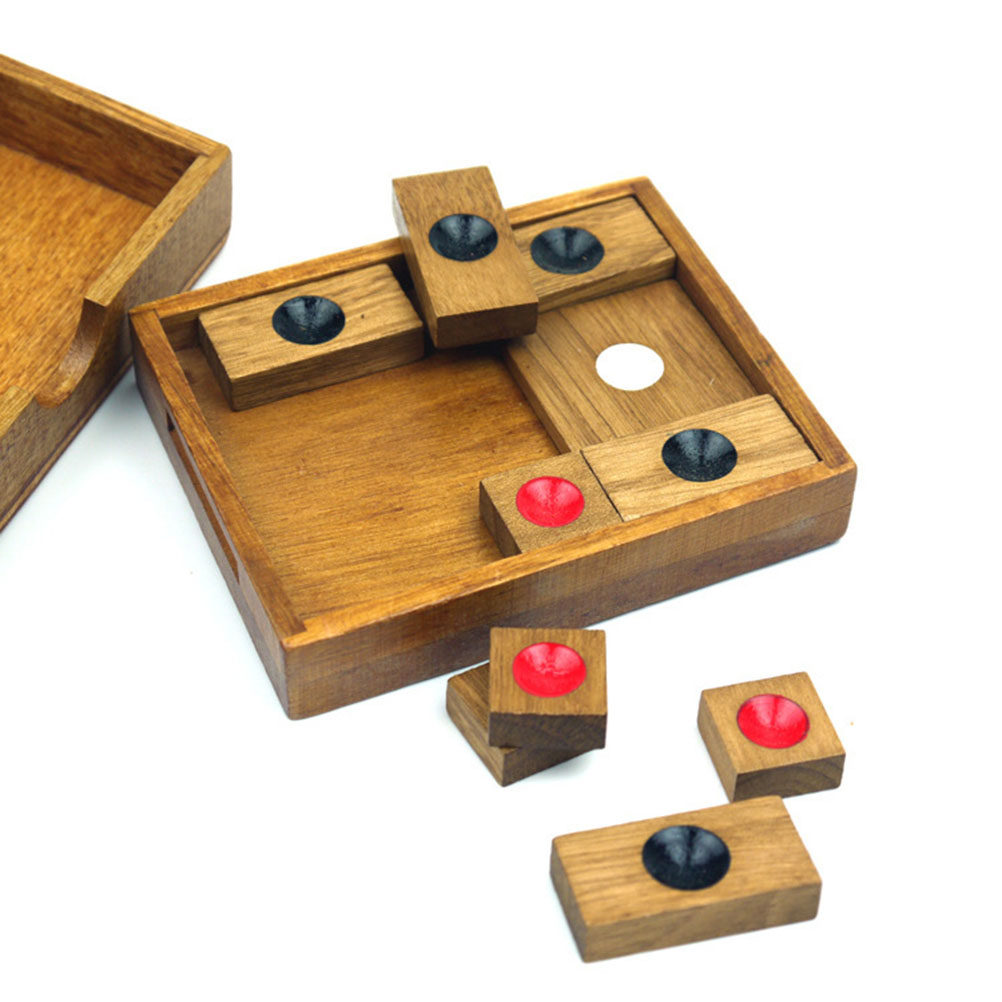 Chess Set Wooden - 1-teiliges Rundes Punktschach-Set, Hochwertiges Umweltfreundliches Holzbrett