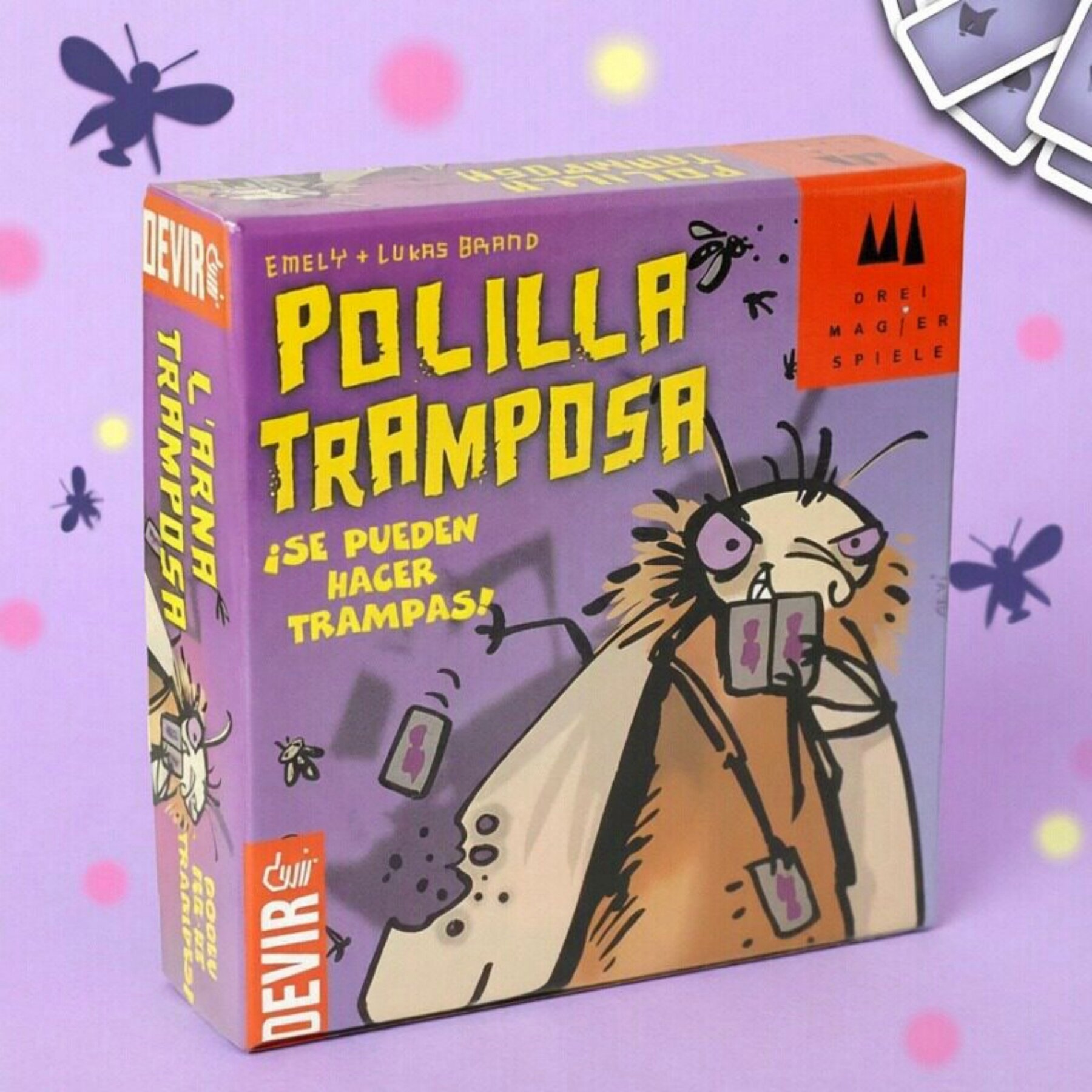 Board Game Viral - Spanisches Kartenspiel Polilla Tramposa mit Betrügmechanismus