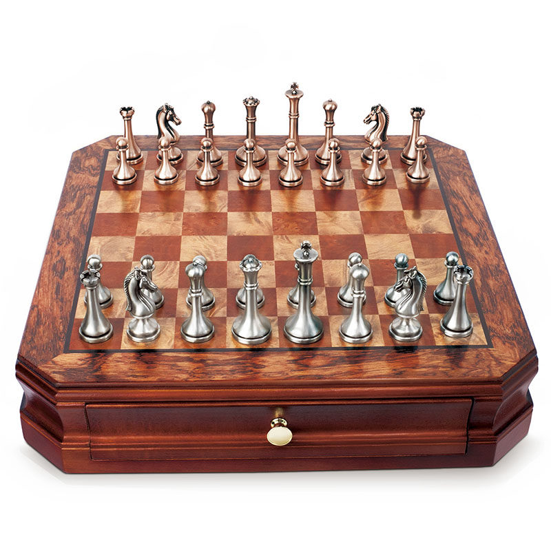 Chess Set Wooden - Hochwertiges Schachbrett 30,5 cm/12 Zoll, internationales