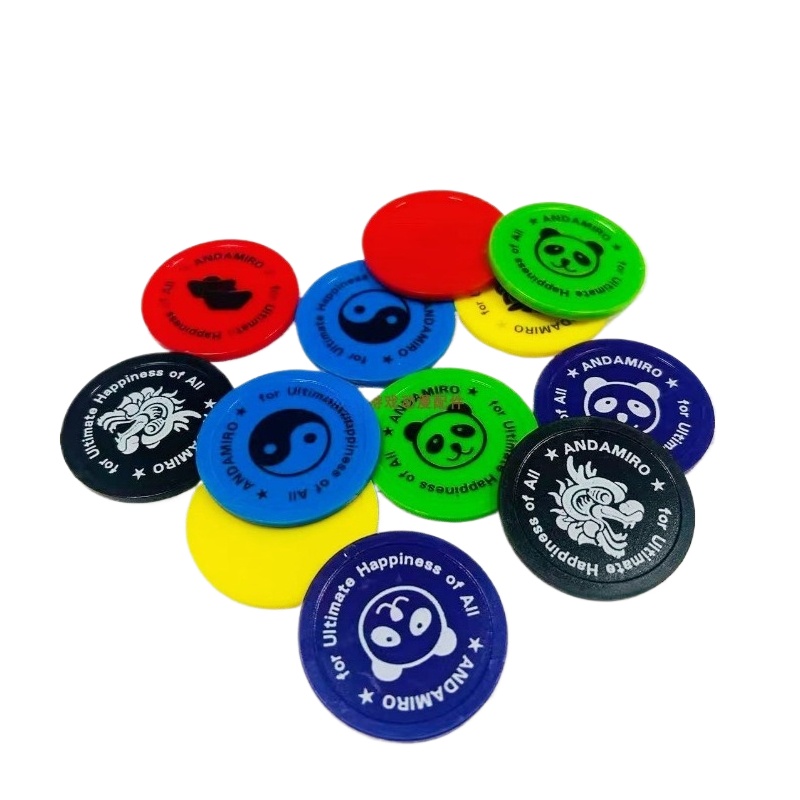 Board Game Viral - 500 Stück personalisierte Plastik-Token-Münzen für Arcade-Schieberautomaten,