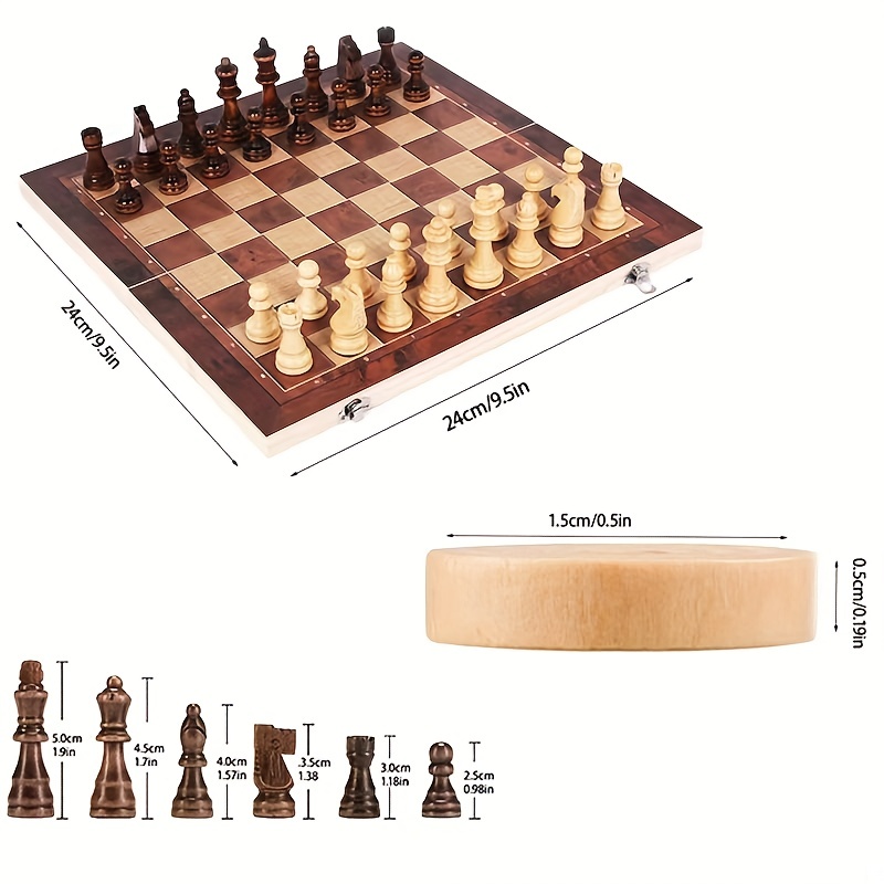 3-in-1-Schachbrett, klappbares – Board Game Harvest Bewertung und Preis