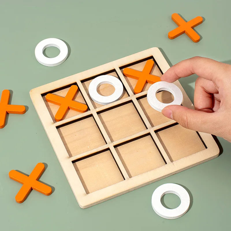 5 Stück Holz-Tic-Tac-Toe-Spiel – Board Game Template Bewertung und Preis