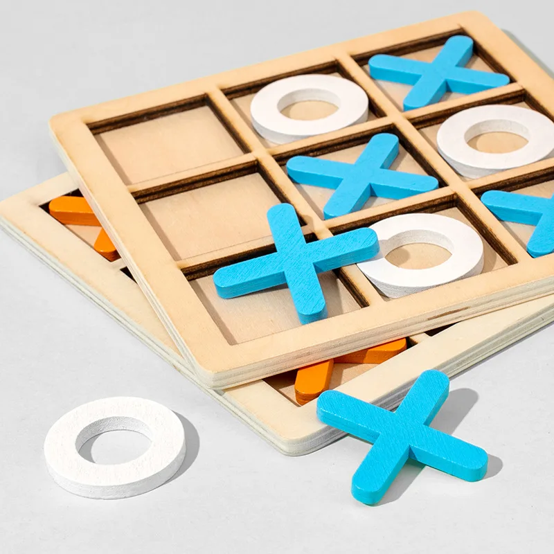 5 Stück Holz-Tic-Tac-Toe-Spiel – Board Game Template Bewertung und Preis
