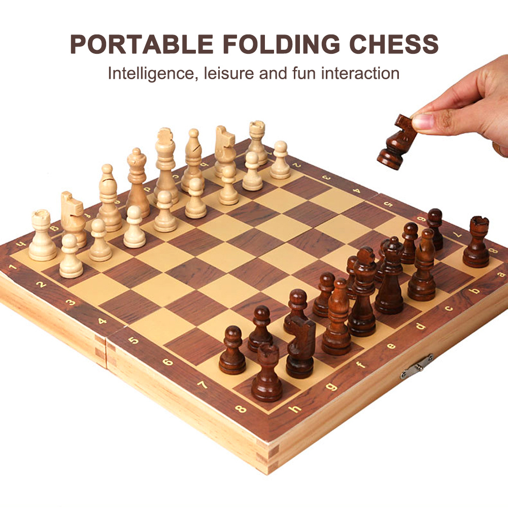 Großes Schachbrett zur Entwick – Chess Set Wooden Bewertung und Preis