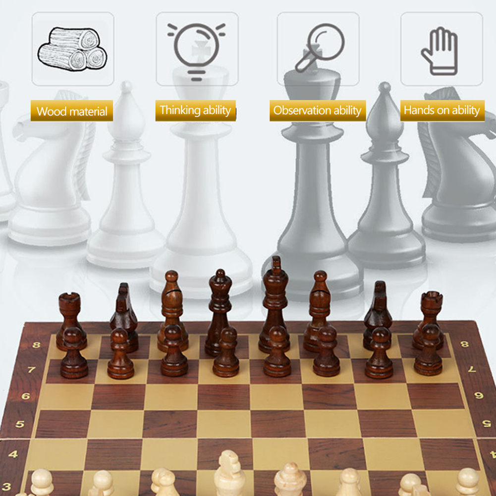 Großes Schachbrett zur Entwick – Chess Set Wooden Bewertung und Preis