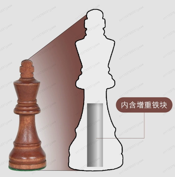 3,5-3,75 Zoll Gewichtetes Holz – Chess Set Wooden Bewertung und Preis