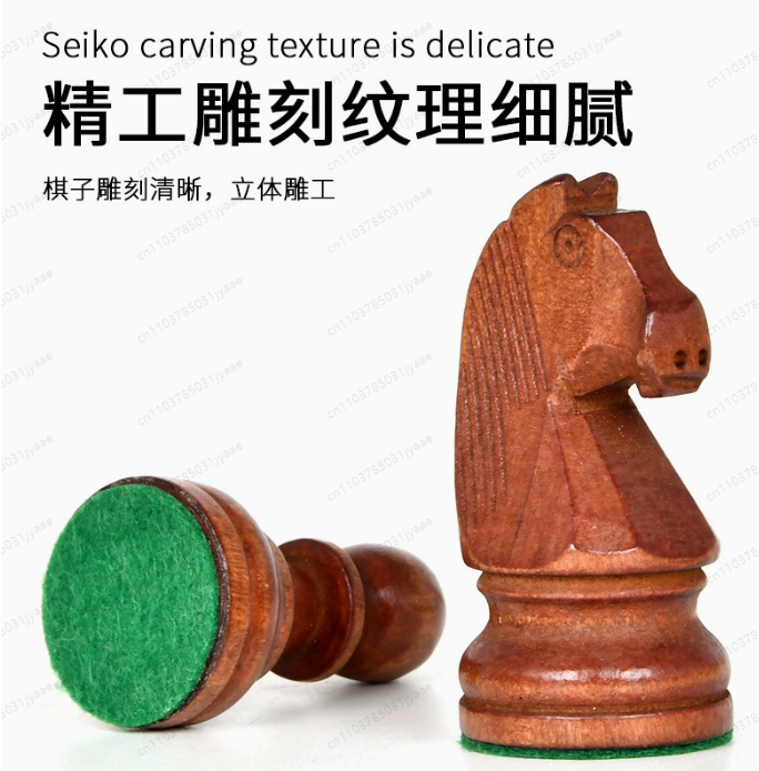 3,5-3,75 Zoll Gewichtetes Holz – Chess Set Wooden Bewertung und Preis