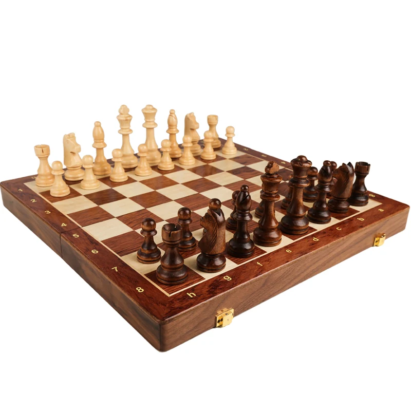Erstklassige, zusammenklappbar – Chess Set Wooden Bewertung und Preis
