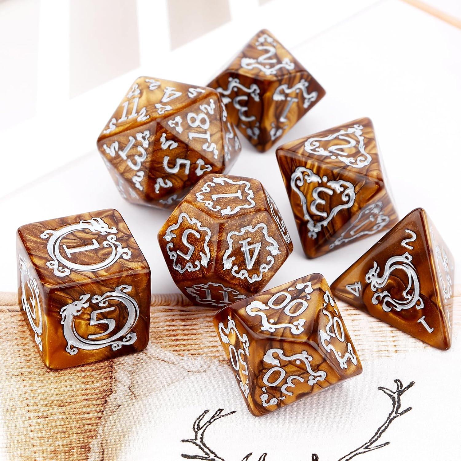 7-teiliges DND-Würfelset mit D – Board Game Dungeons And Dragons Bewertung und Preis