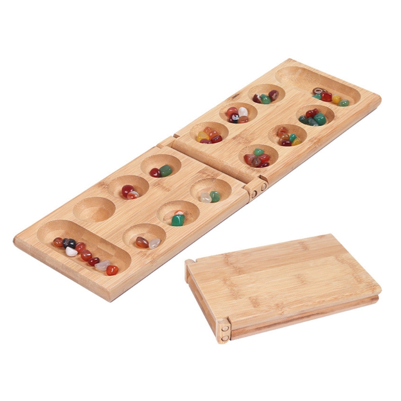Mancala Brettspiel mit bunten  – Board Game Template Bewertung und Preis