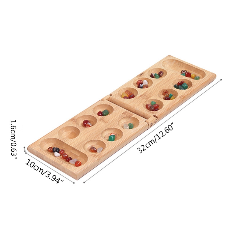 Mancala Brettspiel mit bunten  – Board Game Template Bewertung und Preis