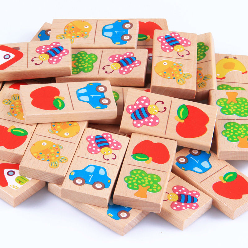 28 stücke Baby Holz Domino Blo – Board Game Monopoli Bewertung und Preis