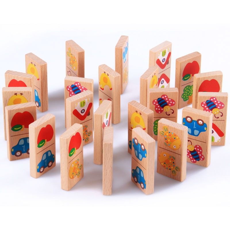 28 stücke Baby Holz Domino Blo – Board Game Monopoli Bewertung und Preis