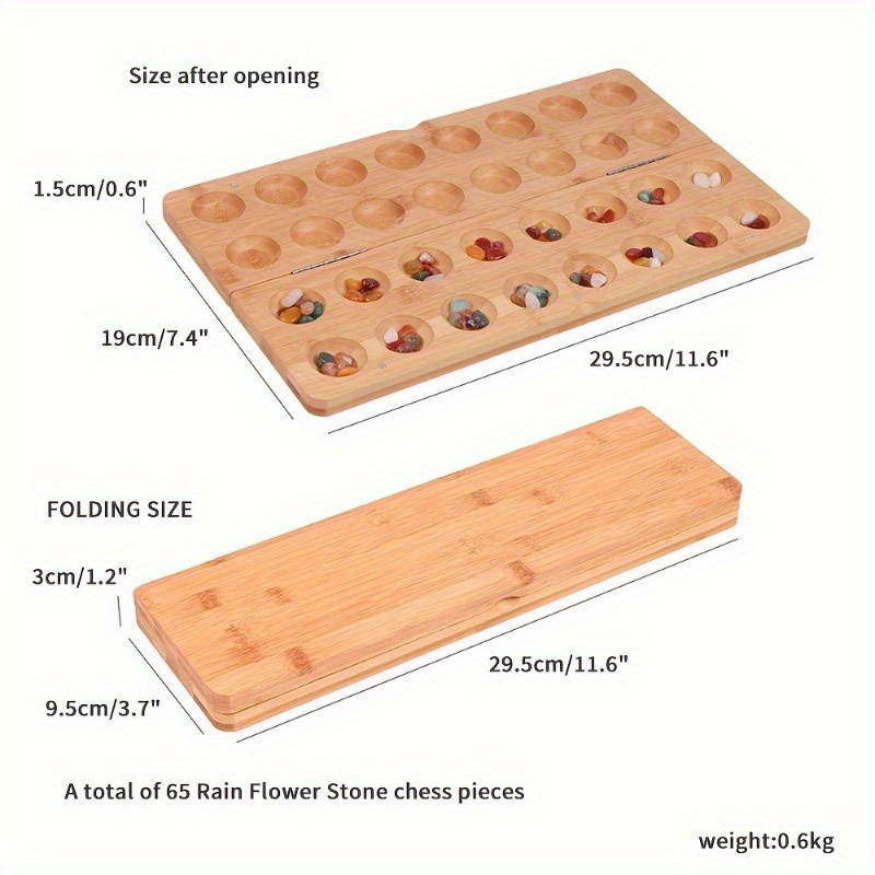 Tragbares Klappbares Holz-Manc – Chess Set Wooden Bewertung und Preis