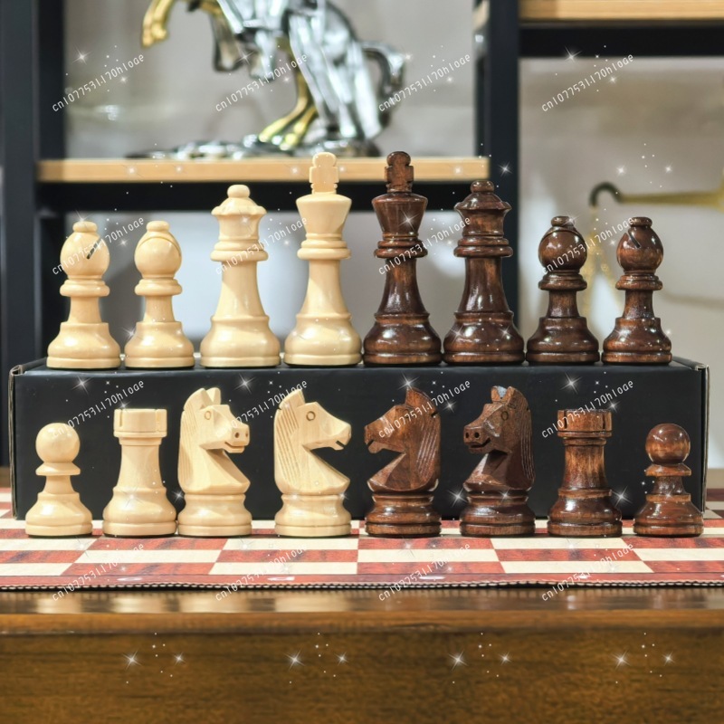 3,75 Zoll große Standard-Wettb – Chess Set Wooden Bewertung und Preis