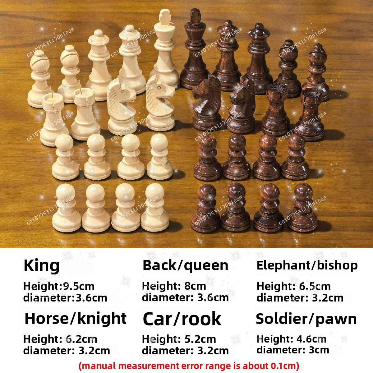 3,75 Zoll große Standard-Wettb – Chess Set Wooden Bewertung und Preis