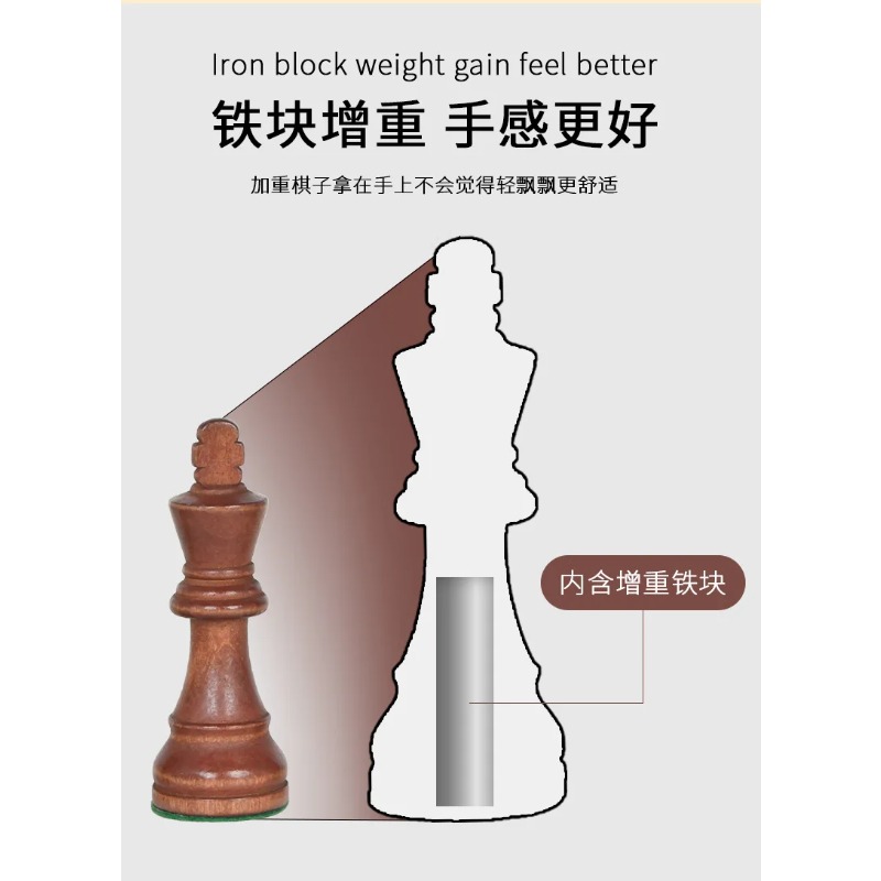 Schachspiel 3,5-3,75 Zoll, Gew – Chess Set Wooden Bewertung und Preis