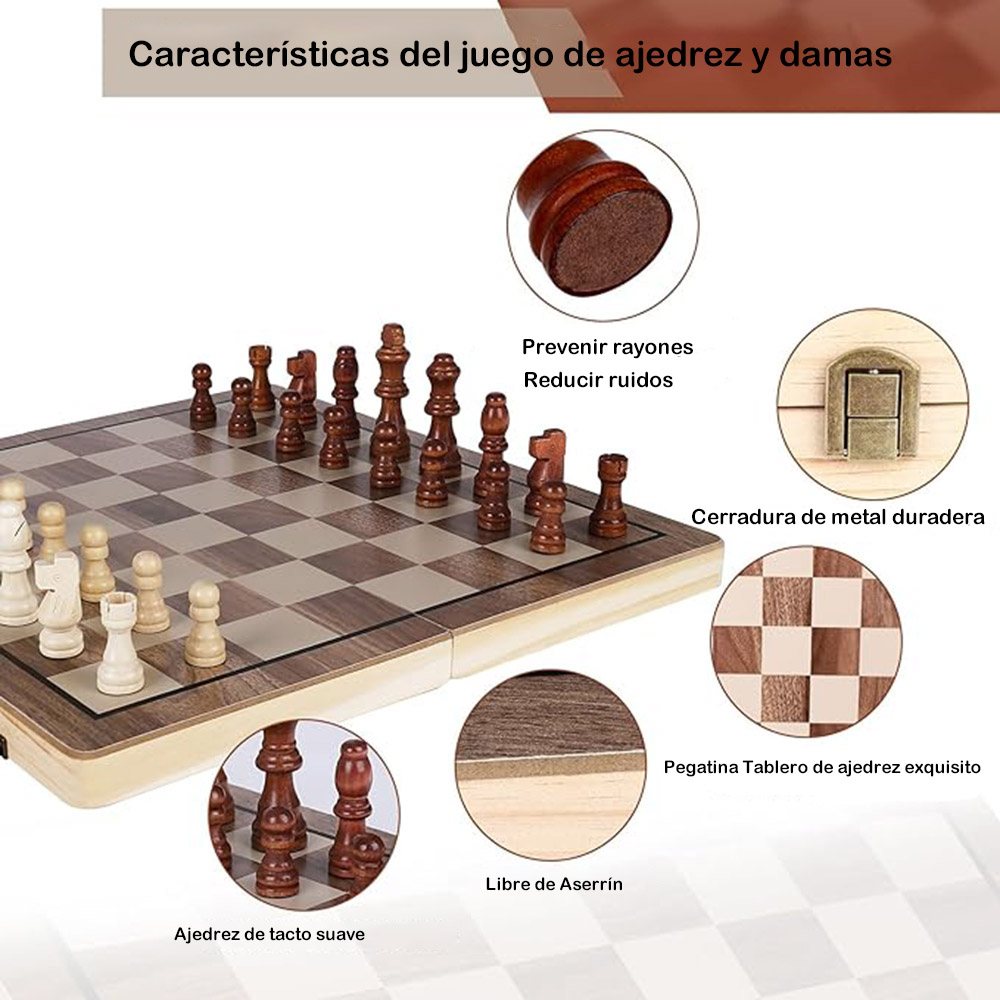 39cm Schachspiel Holz-Schachbr – Chess Set Wooden Bewertung und Preis