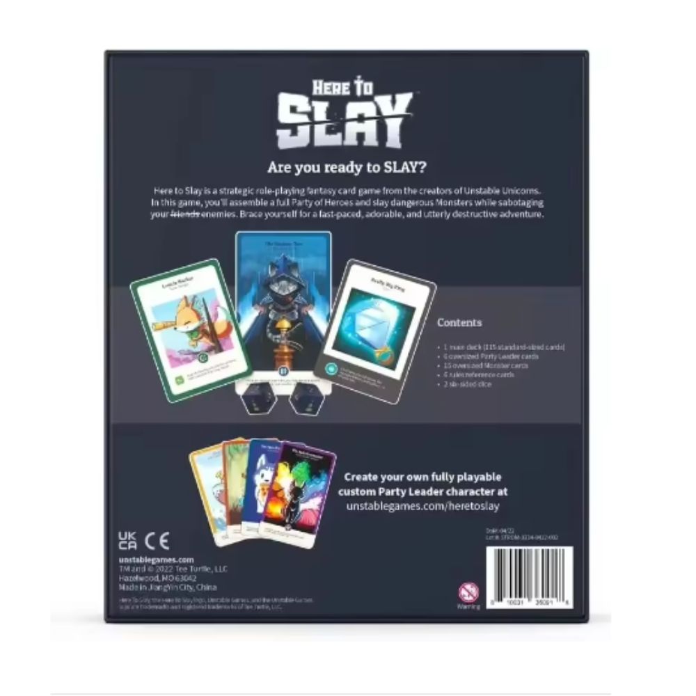 Neuestes TeeTurtle Here to Sla – Board Game Here To Slay Bewertung und Preis